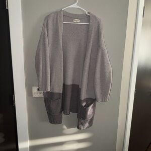 Thread & Supply Two-Tone Gray Cardigan